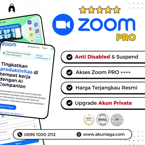 Zoom PRO 500 Peserta 1 Bulan